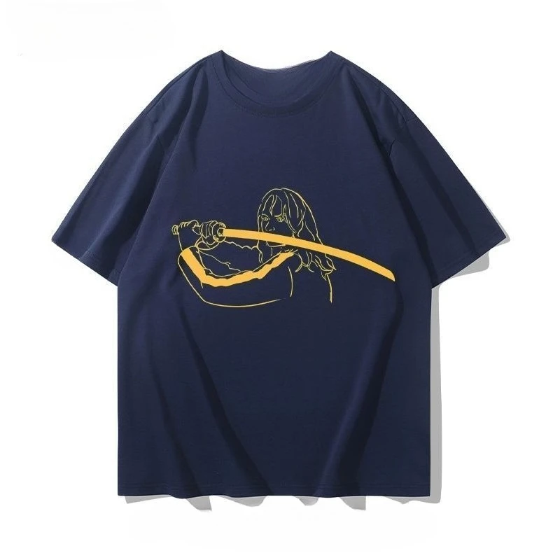 Kill Bill Horror Movie T-Shirt Vintage Tee Summer Men's and Women's Loose and Breathable T-shirt Top