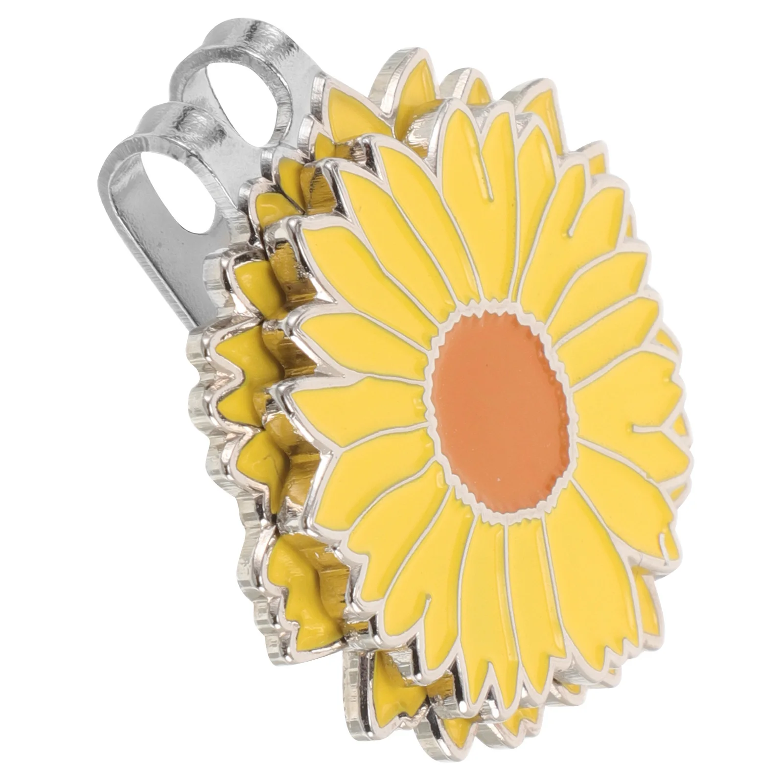 قبعة الجولف كليب زهرة معدنية الكرة ماركر أنيق قبعة التجنيب كليب للرجال النساء حافة قبعات قناع إكسسوارات الغولف