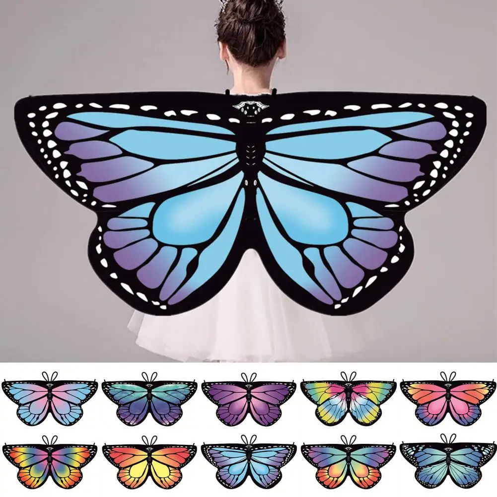 118cm Butterfly Wings Halloween Cape Kids Children Toddler Costume Butterfly Wings Bird Cosplay Clothing Dress Up Butterfly Cape