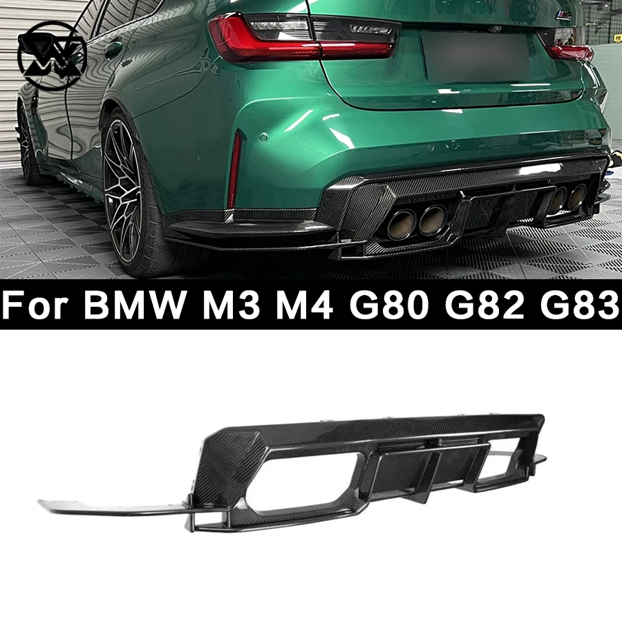 

Carbon Fiber Rear Bumper Diffuser Spoiler For BMW M4 G82 G83 M3 G80 Rear Lip Splitter Body Kit Car Accessories