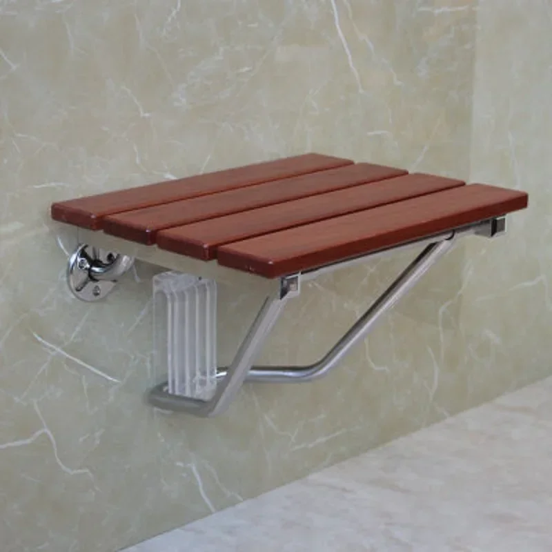 

K-star Folding Bath Shower Wall Mounted Relaxation Shower Chair Solid Wood Shower Folding New Hot 2024 DropShipping