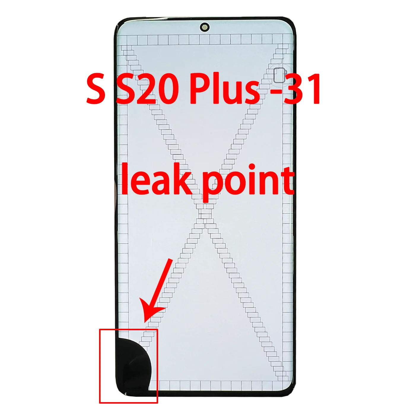 Defect Point Line AMOLED Touch Screen Digitizer For Samsung Galaxy S20 Plus G985 G985F Replacement With Frame