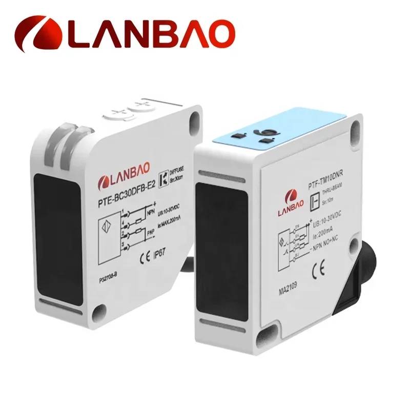 The price is for five itemsRetro Reletion Ptf Plastic Square Rectangle Photoelectric Sensor