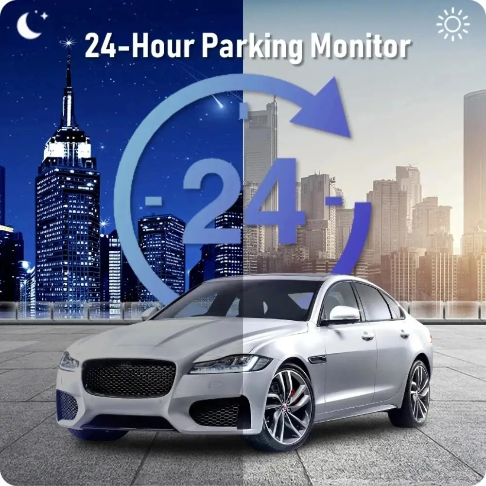 4K Auto-Dashcam DVR-Rekorder mit App-Steuerung, Blackbox mit WLAN, Sprachaufzeichnung, 24h Parküberwachungsfunktion, Autozubehör – Detail 3