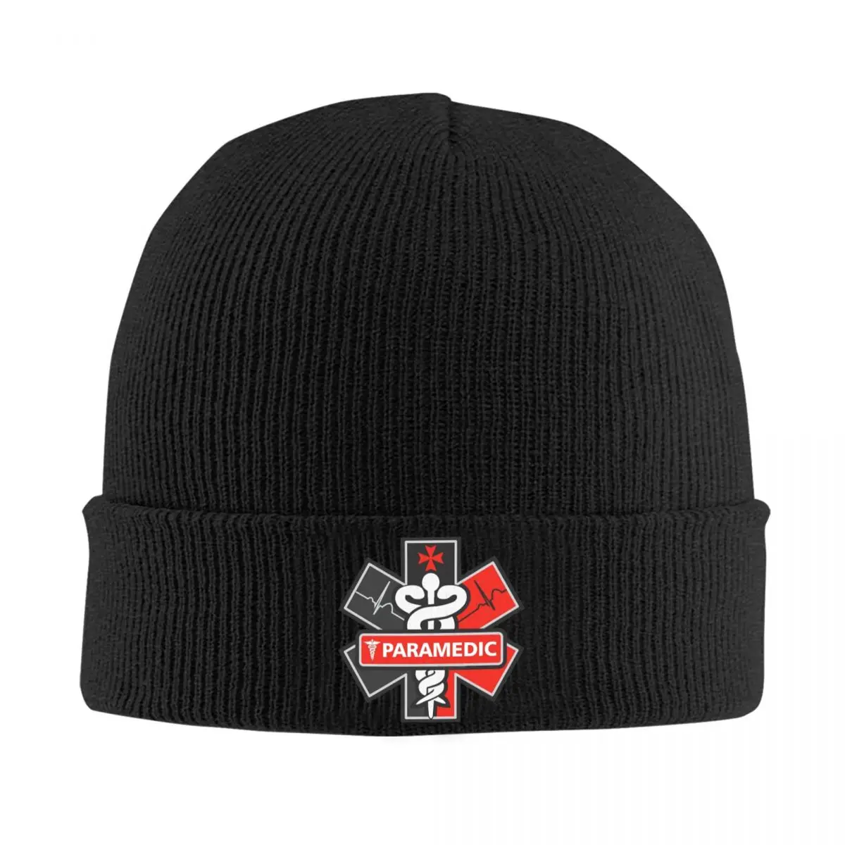 EMT Star Of Life Paramedic Knit Hat Beanies Winter Hats Warm New Paramedic Medic Ambulance Caps for Men Women