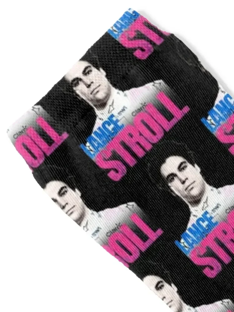 Lance Stroll - Distressed Poster Socks New year's man Mens Socks Women's