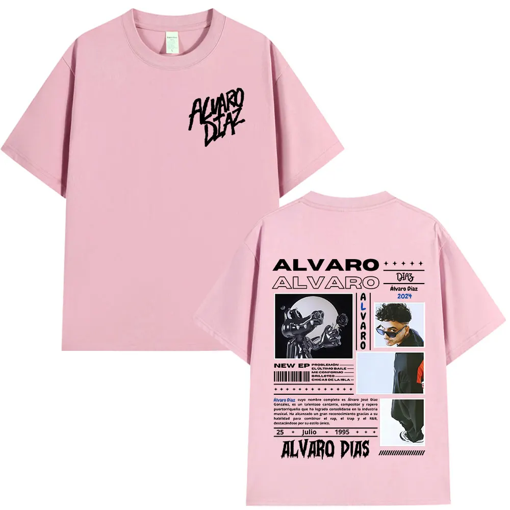 Alvaro Diaz Sayonara Album Graphic T Shirts Mens Clothing Hip Hop Fashion Oversized Short Sleeve T-shirt Casual Cotton T-shirts