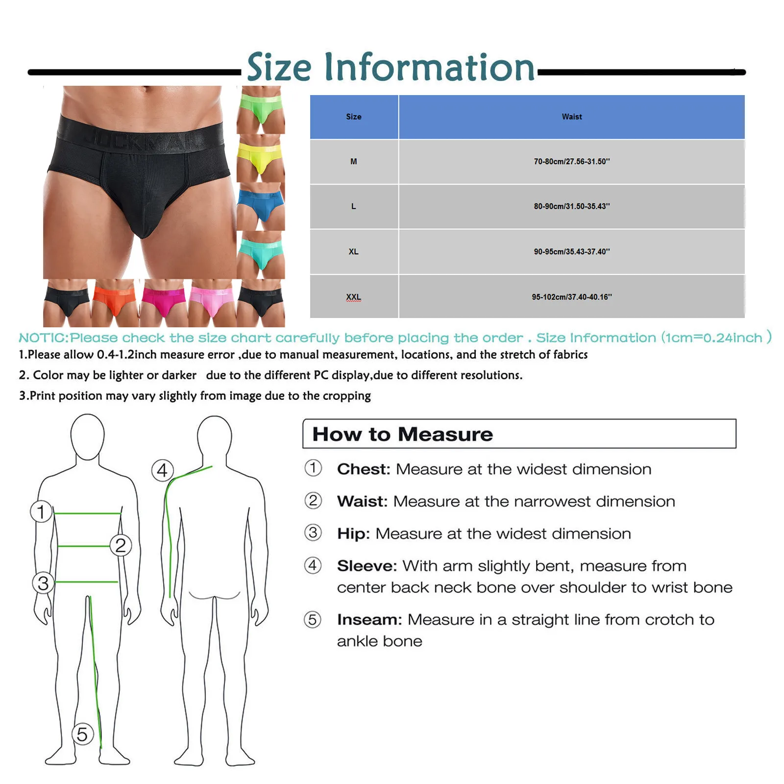 JOCKMAIL Mens Sexy Underwear Gay Open Back Underpants Male Backless Brief Breathable Penis Suspensor Genital Underwear T-back