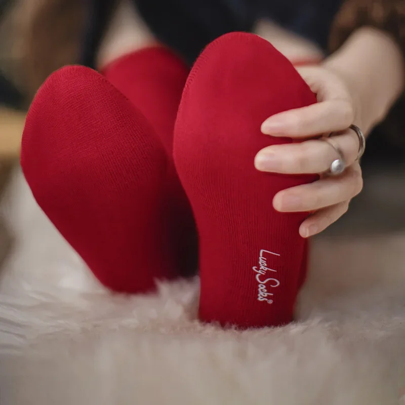 Maden feminino 3 pares de meias esportivas de malha vintage de meia panturrilha versáteis meias longas de cor sólida para primavera e outono