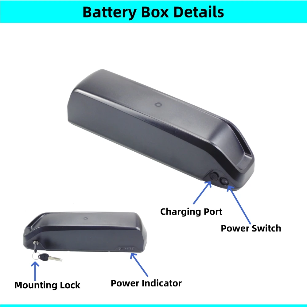 Reention Polly E-bike Battery Box Case Housing 36v 48v 52v 60v E-bike Battery Box Mount Base DP-5 DP-5C DP-6 DP-6C DP-9 DP-9C