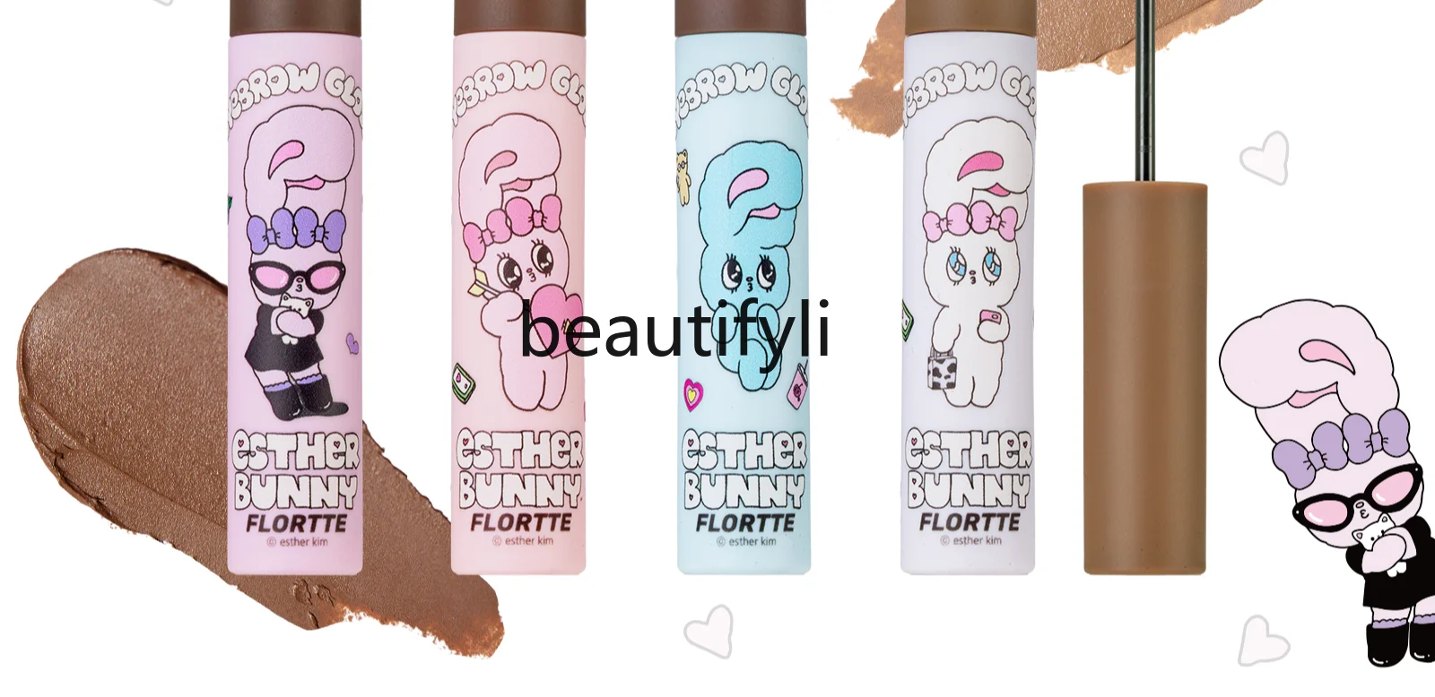 

Flortte Eyebrow Cream Long Lasting Waterproof Wild Eyebrow Shaping Dyed Eyebrow Natural