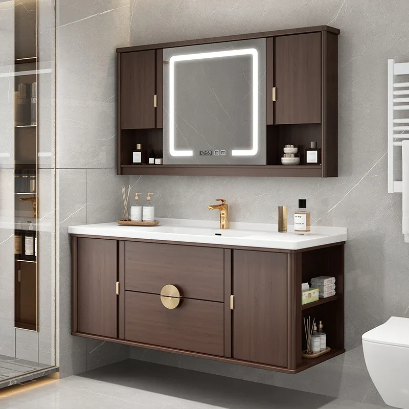 Ceramic Basin Minimalist Bathroom Cabinet Washbasin Modern Bathroom Cabinets Slim Corner Mobile Bagno Home Furniture