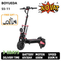 BOYUEDA S5 Electric Scooter 6000W Motor 60V38AH Battery 120KM Range 85KM/H Speed NFC Smart App RGB lights Off-road E Scooters