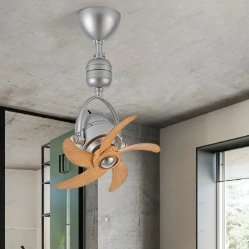 A Moving Head Industrial Bar Wall Mounted Dual-purpose Large Air Volume Lightless Ceiling Fan
