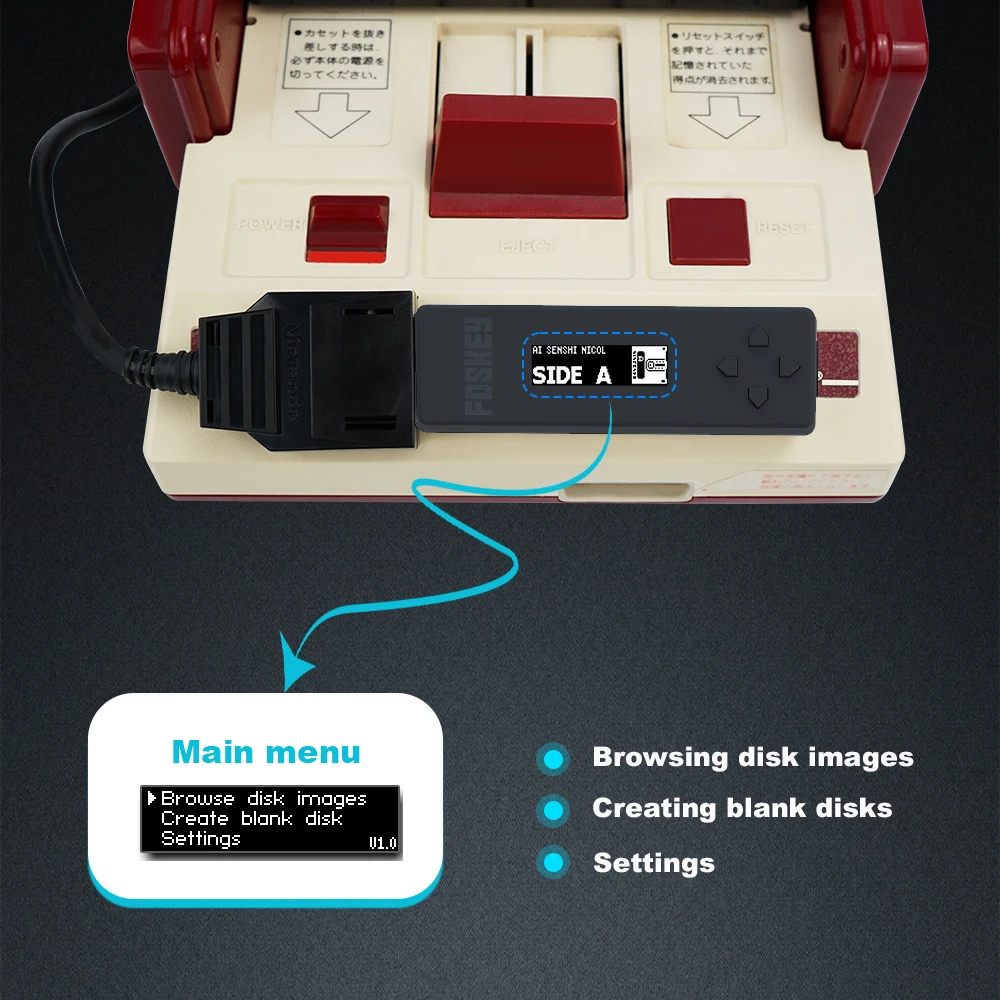 Эмулятор диска FDSKey для семейного компьютера, SD-карта Famicom, дисковая система, эмулятор привода для консоли Nintendo AV Famicom