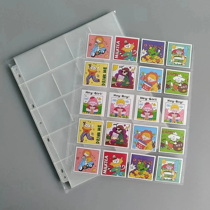20PCS PVC Free A4 Top Loading Coin & Photo Binder Sheets, 11-Hole 20-Pocket PP Refill Sleeves for Coin Flips Photo Storage
