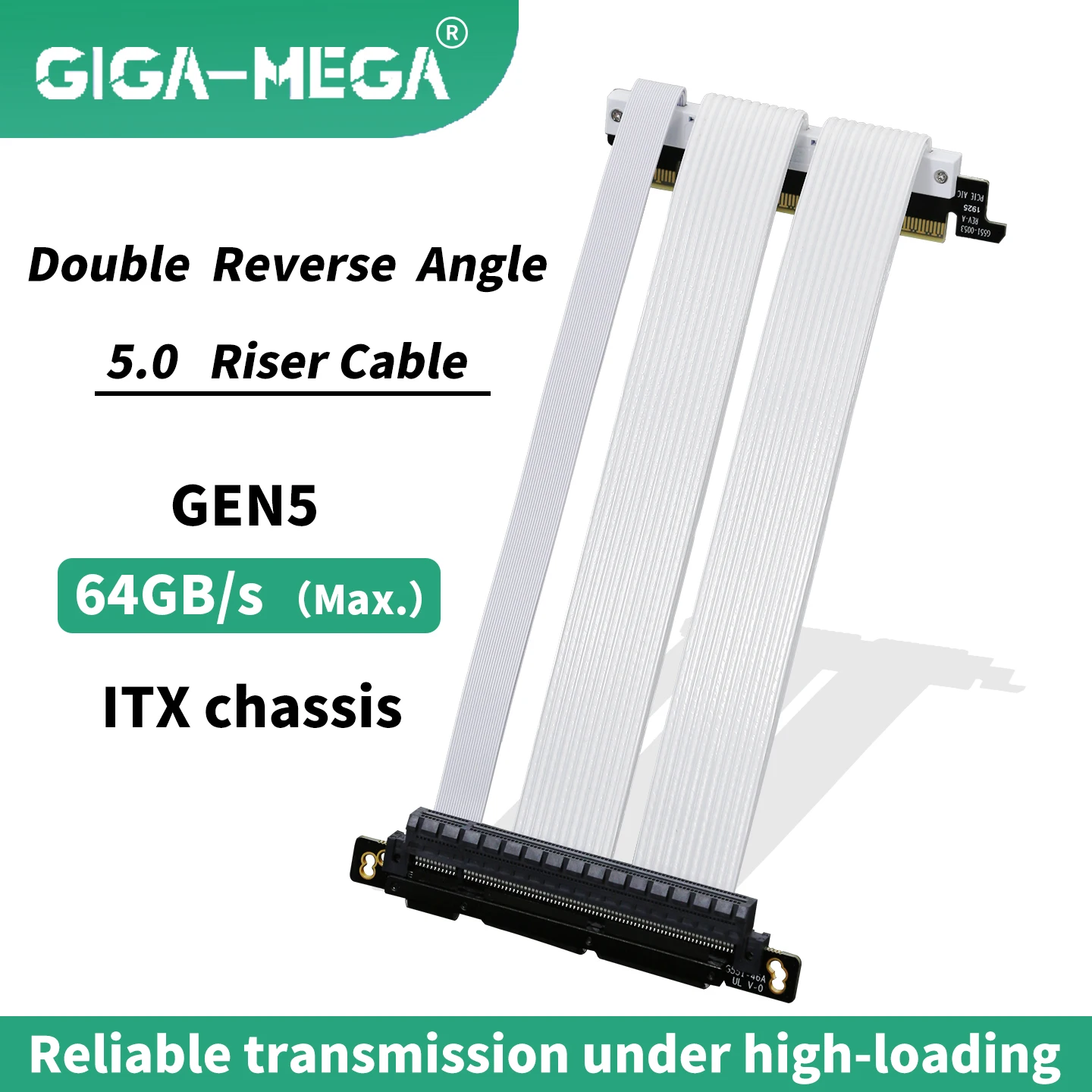 

Кабель-стойка PCIE 5.0 | RTX5090 RTX5080 RX8900 gpu Готовый | PCIE 5,0x16 128 ГБ/с Скорость | Совместимость с PCIE 4.0 | предназначен для ITX