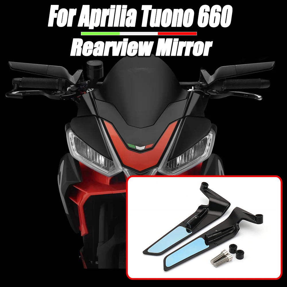 

For Aprilia Tuono 660 2021 - 2023 TUONO 660 Factory 2022 2023 Motorcycle Aluminium Wind Wing Adjustable Rotating Rearview Mirror