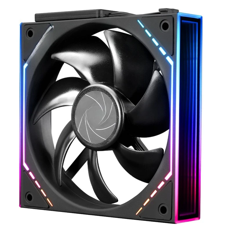 TL-M12Q X3 black ARGB infinite frame wireless splicing 3-piece set forward 12CM building block fan