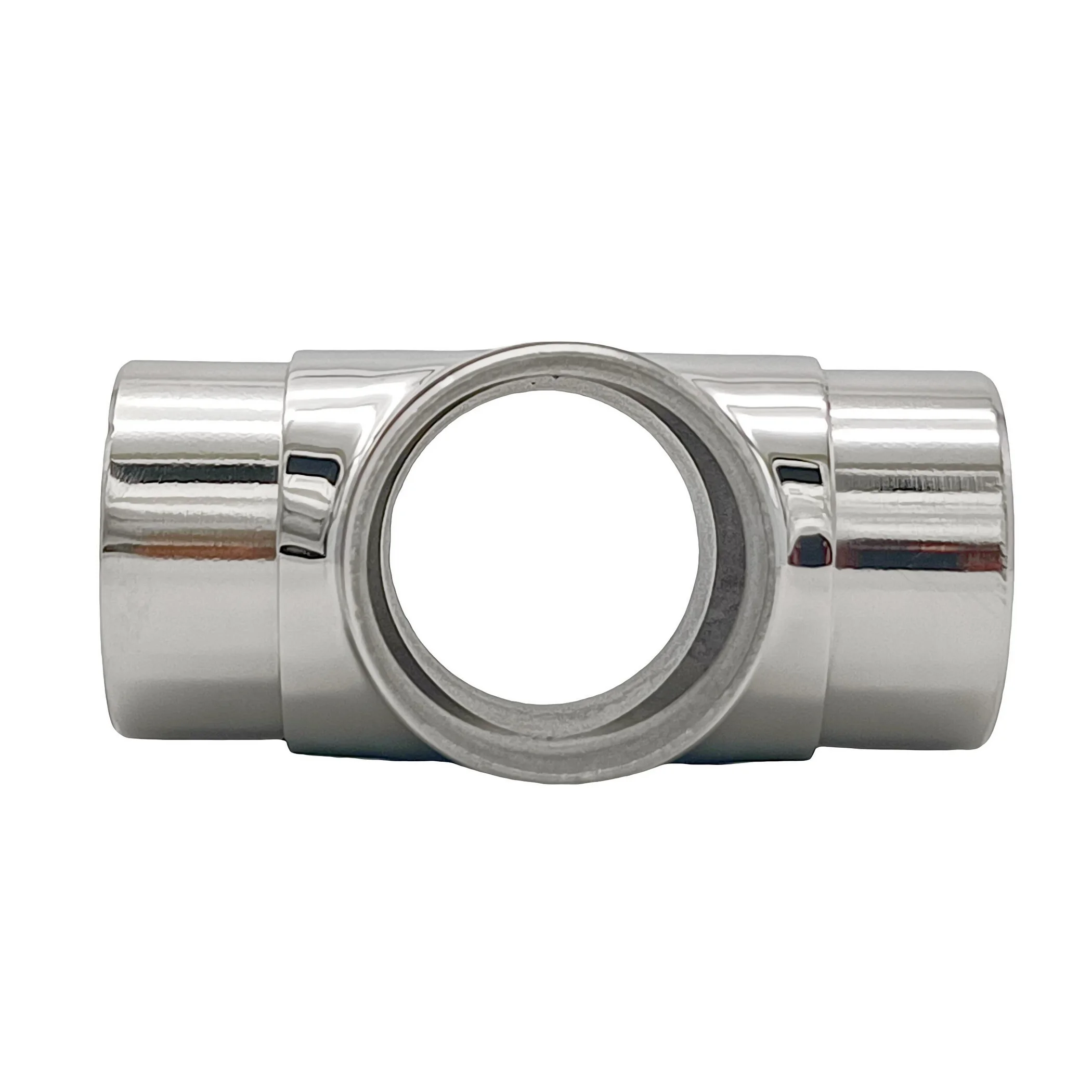 4PCS 316 Stainless Steel 50.8mm Stair Railing Handrail Fitting 4 Way Cross Tube Connector