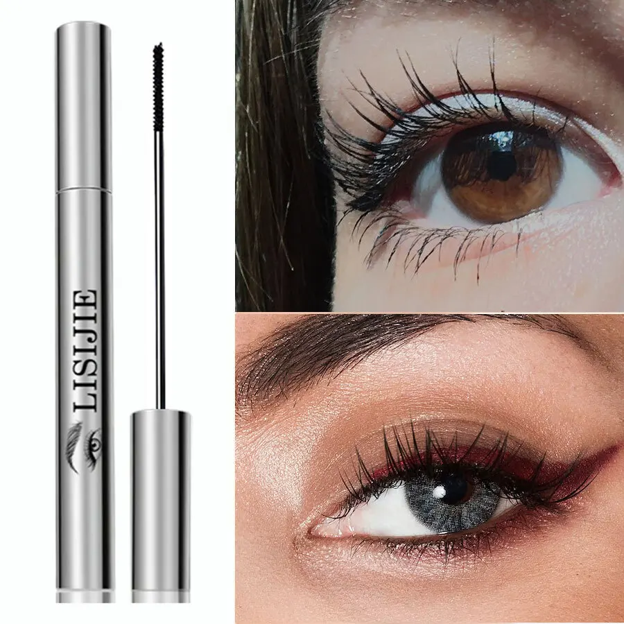 3D防水マスカラ、24時間汚れ防止、長持ちする延長&増粘まつげエクステ効果マスカラリフト&カール