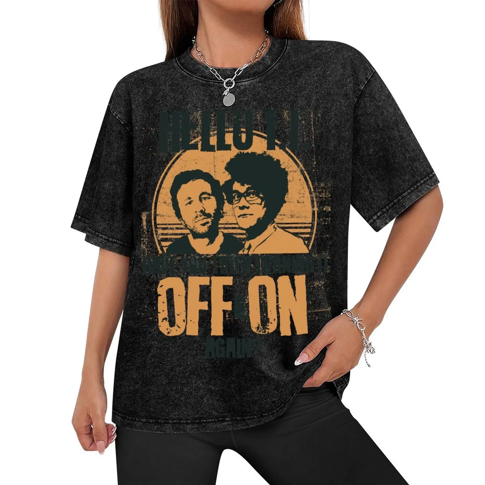 IT Crowd Have You Tried Turning It Off & On Again? T-Shirt oversized graphic tee oversizeds mens designer clothes