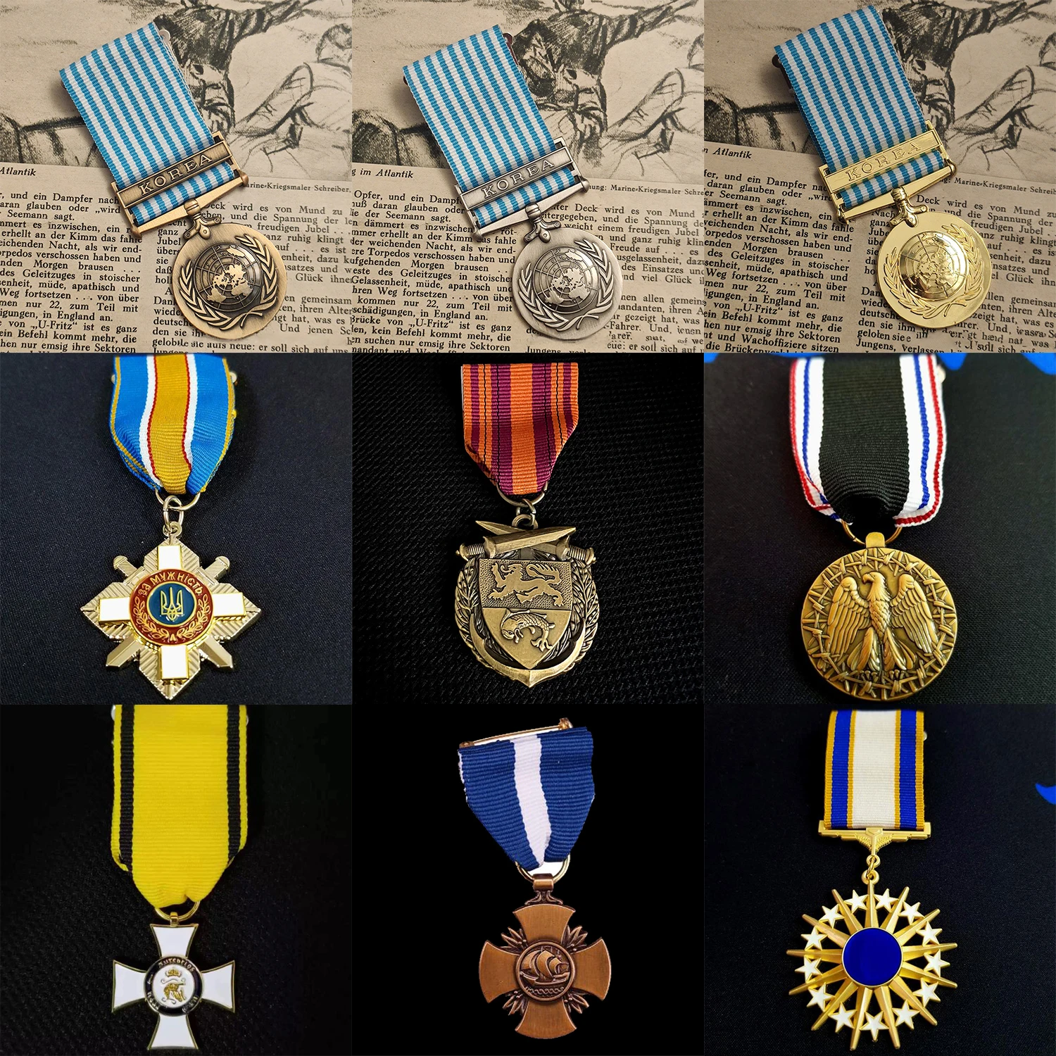 Copy Medal Alloy Material Medal Pendant X47--
