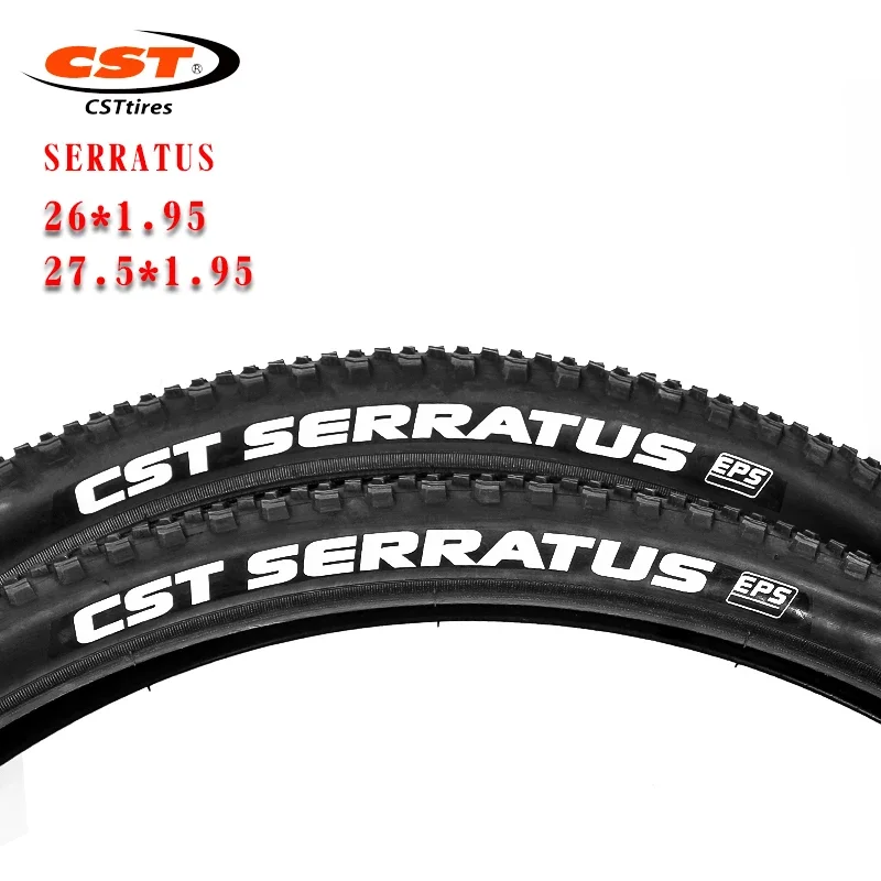 CST Serratus Mountain Bike 26 27.5inch Steel Wire EPS Stab Resistant 26*1.95 27.5*1.95 60TPI MTB Bicycle Tire C1955