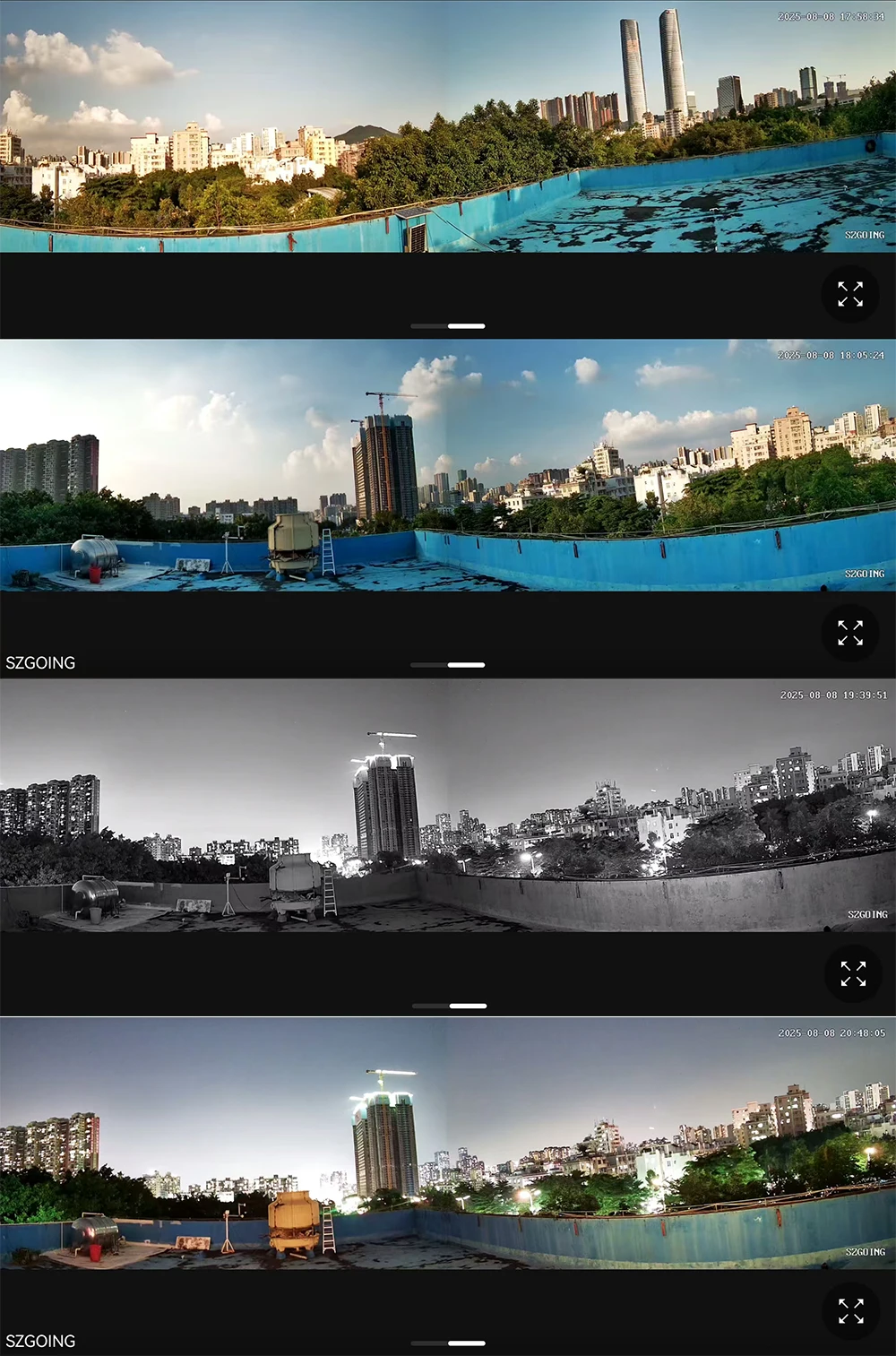 SZGOING 360 نظام كاميرا بانورامي 3 لاسلكي واي فاي IP PTZ كام 30X تكبير تنبيه الطاقة الذكية HD كاميرا أمان تعمل بالطاقة الشمسية 4G #2