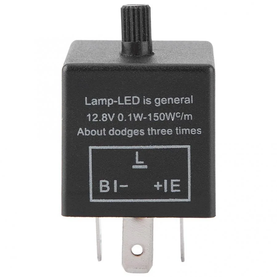 LED Flasher Relay DC 12V 3 Pin CF13 Car Motorcycle Turn Signal Light Indicator Electronic Flasher Relay Accessories