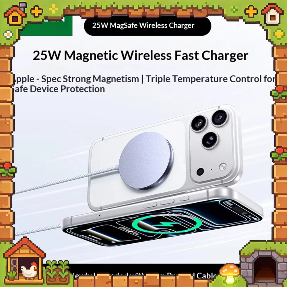 ugreen-w753-25w-magnetic-wireless-charger-desktop-wireless-charging-kit-portable-base-bracket-magsafe-charger