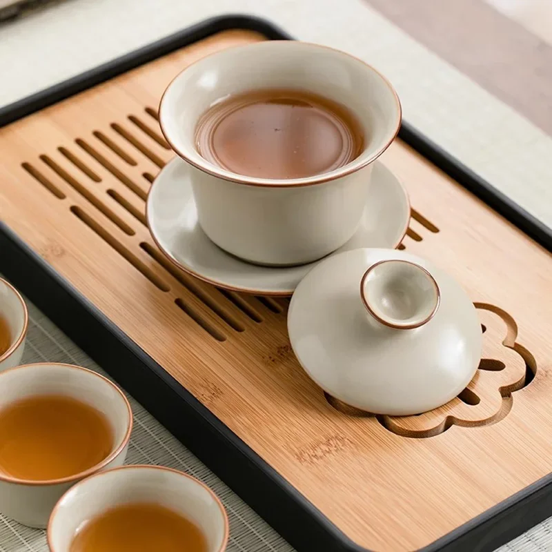 

Miniature Warmer Tea Set Beauty Living Room Porcelain Drinkware Luxury Tableware Tea Set Kung Fu Juego De Te Home Products