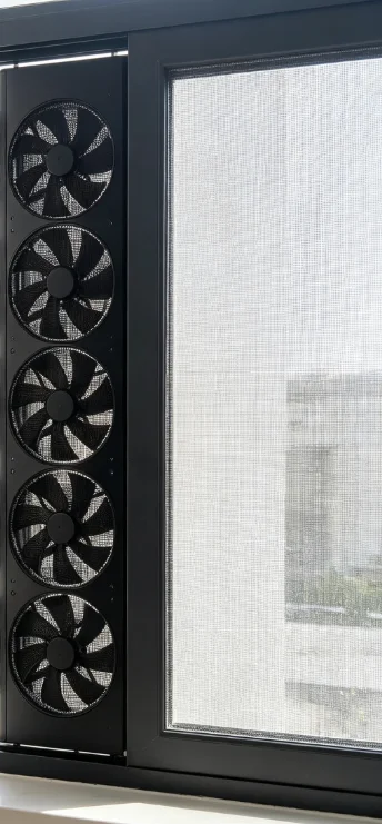 Window Exhaust Fan No Drilling Powerful Telescopic Ventilation Fan No Installation EU Standard for Home Indoor Air Ventilation