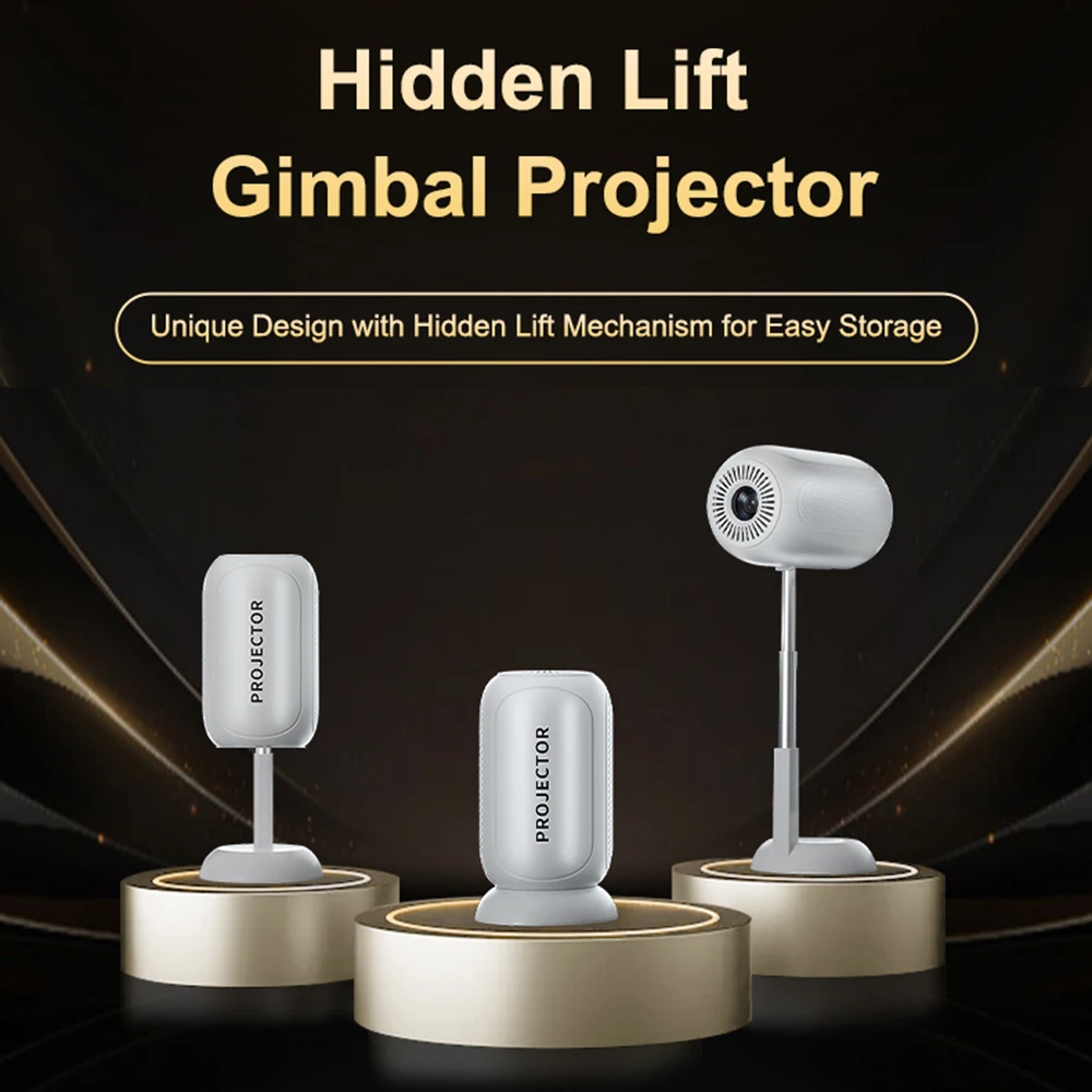 

TS-6 Projector 720P Home Theater Android 11 Video Projector Support 4K Decoding 120in Display Movie Projector Keystone Function