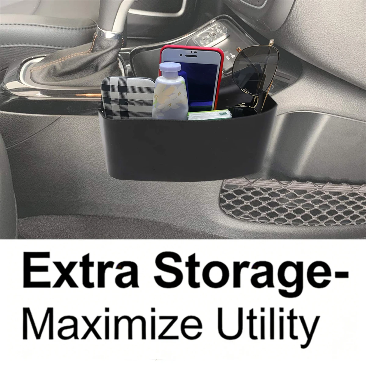 Gear Shift Tray Storage Box Organizer Phone Holder Container for Jeep Compass 2017 2018 2019 2020 2021 Car Interior Accessories view 5