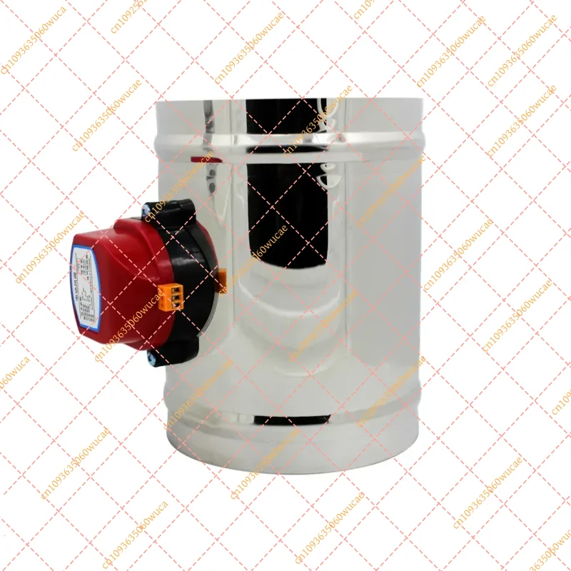 Motorized Air Damper Valve for HVAC Ducts, OD 51-250mm SS201 Electric Actuator (AC220V/DC12-24V)