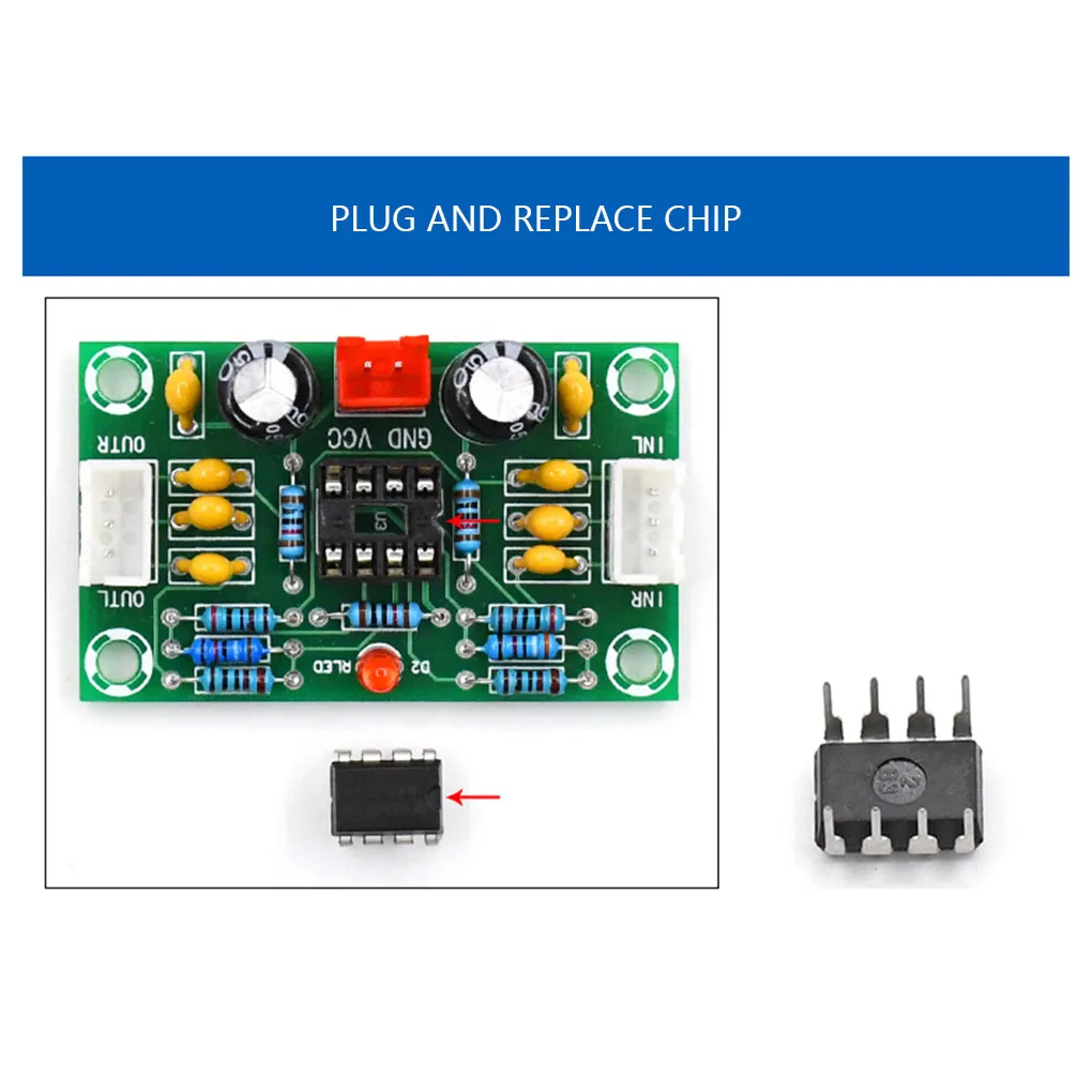 Moduł przedwzmacniacza 5 razy z przodu płyta wzmacniacza element elektroniczny