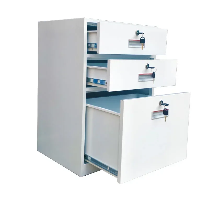 File cabinet, small low , locked drawer, movable cabinet under table, three-draw data, office cabinet, bedside small cabinet