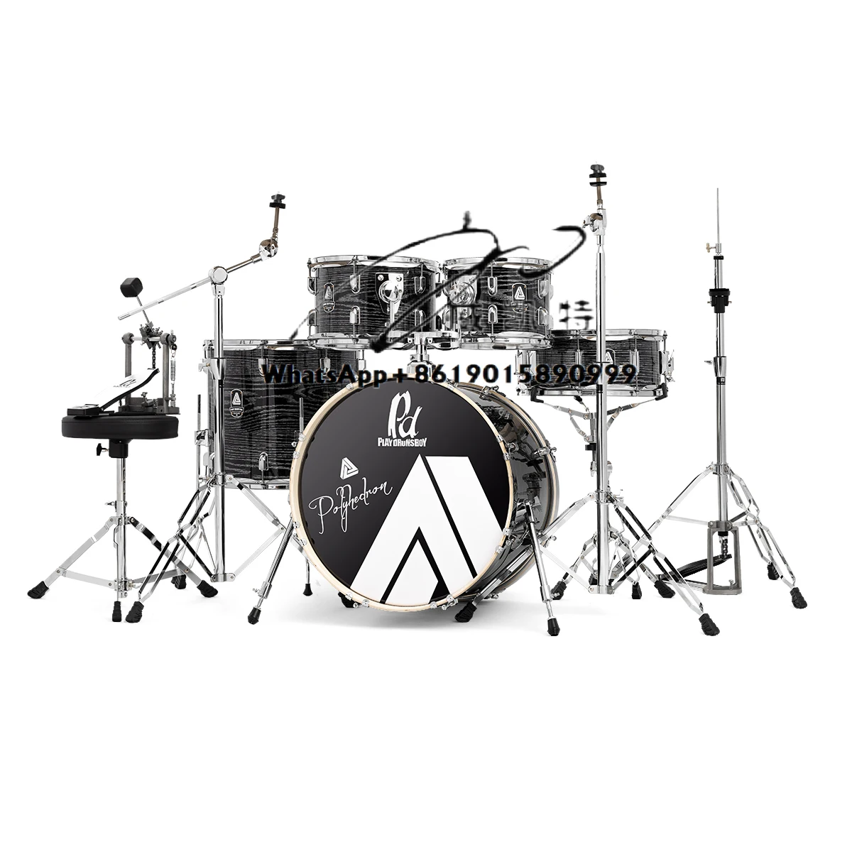 

Direct Factory Price Professional Jazz Drum Set New Model with 5 Drums and 3 Cymbals Discounted Percussion Instrument Kit