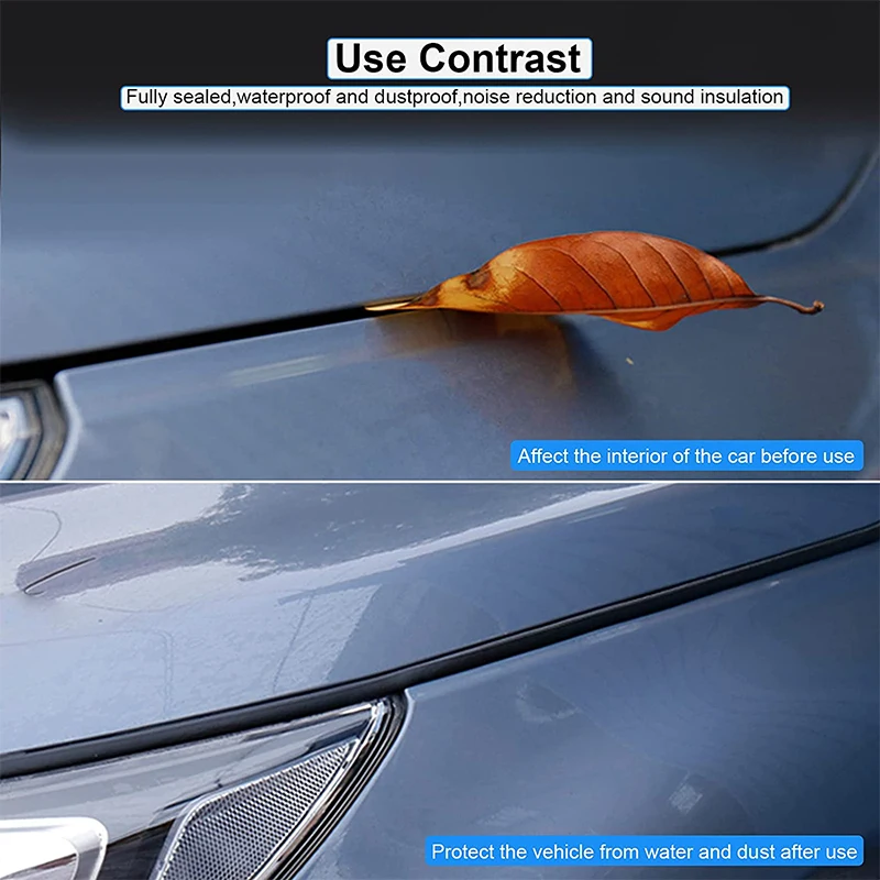 Car Door Seal Z Type Weatherstrip Noise Insulation Sealing Rubber Strip Trim Auto Rubber Seals Z Shaped Seal Rubber Door