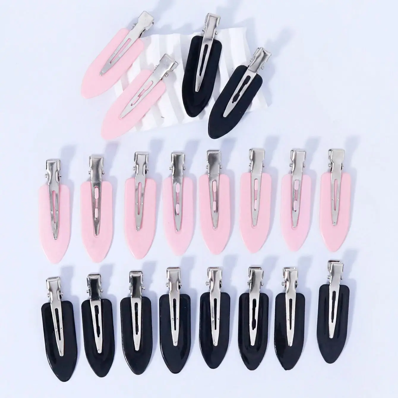 

20pcs women's solid color fashionable simple and cute hair clip, no crease hair clip, suitable for bangs and side use