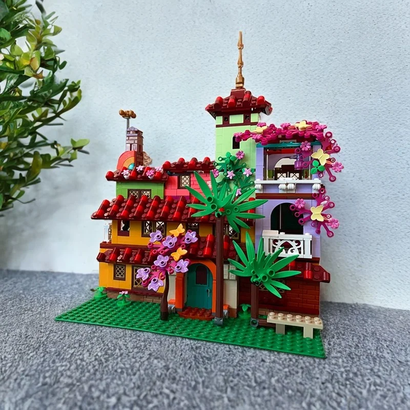 977개 MOC 엔칸토 마드리갈 하우스 대체 모델 블록 크리스마스 선물 조립 장난감 DIY 아이디어 교육용 브릭 어린이용