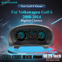 10.25'' Lcd Digitaal Dashboard For VW Golf 6 MK6 2010 11 12 13 14 Years Ntg4.5 Cluster Auto Radio Instrument Paneel Cockpit