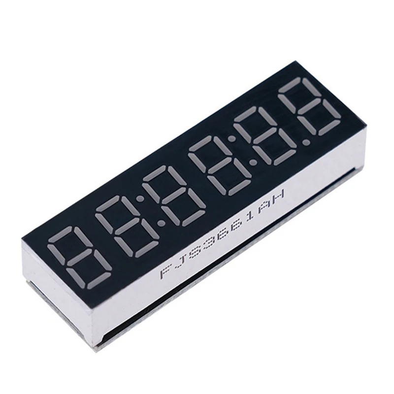 AU05 -0.36 Inch 6-Bit Clock LED Digital Electronic Clock W Second Display Module Power Off Memory Brightness Adjustment