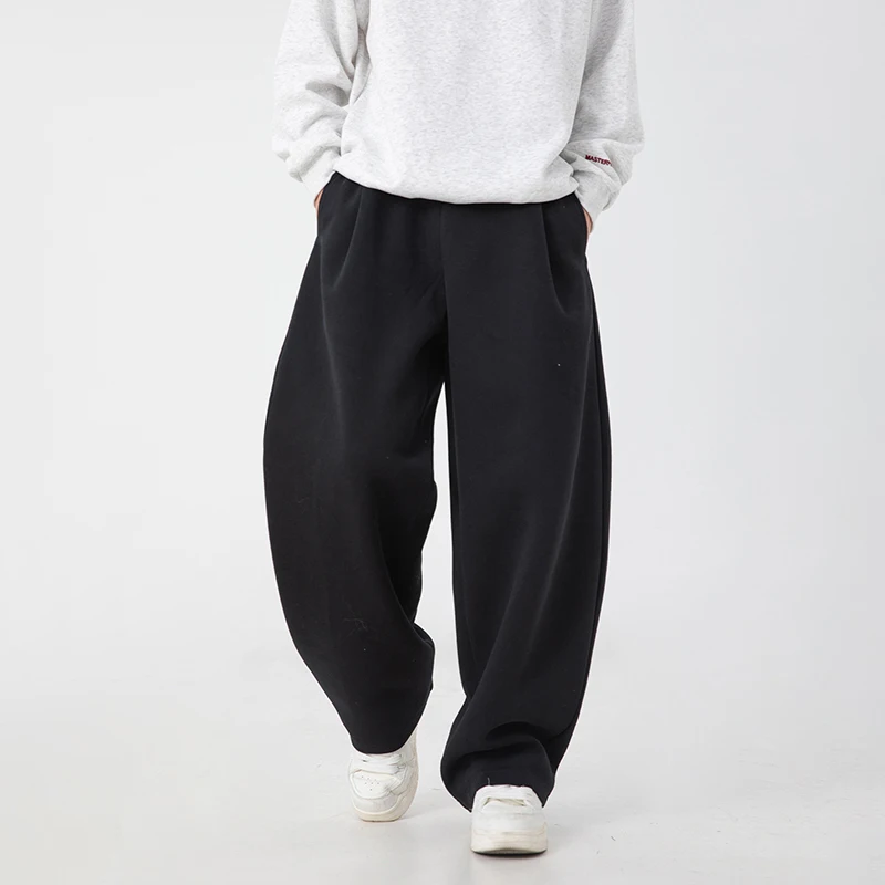 

TFETTERS Sweatpants Man Autumn 2025 New Casual Loose Straight Pants Men Drawstring Elastic Waist Running Fitness Man Sweatpants