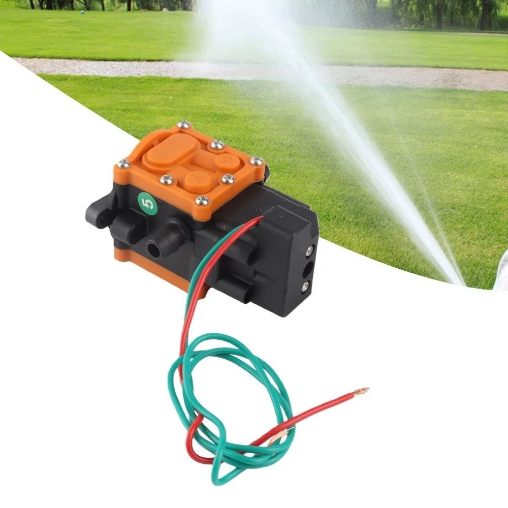 

Plastic Water Pump Head Orange and Black Self Priming Diaphragm Pump Head 12V Pump Head Only Electric Sprayer Pump