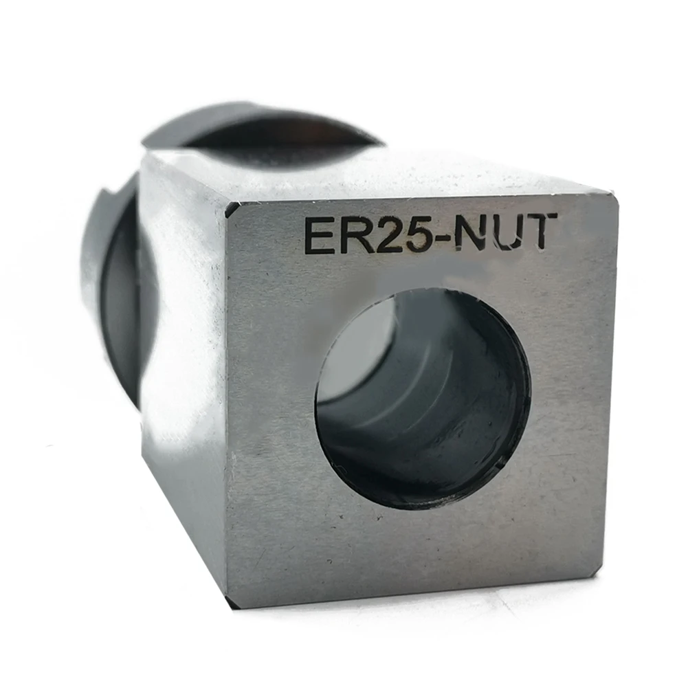 

For CNC Lathe Chuck Bracket Square Chuck Allow Processing Of Long Parts Can Be Used Upright ER25 ER40 Hard Steel