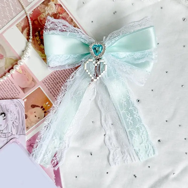 A52E Zarte Schleifen Haarschmuck Haarteil Geburtstagsgeschenk Geeignet für verschiedene Altersgruppen – Detail 8