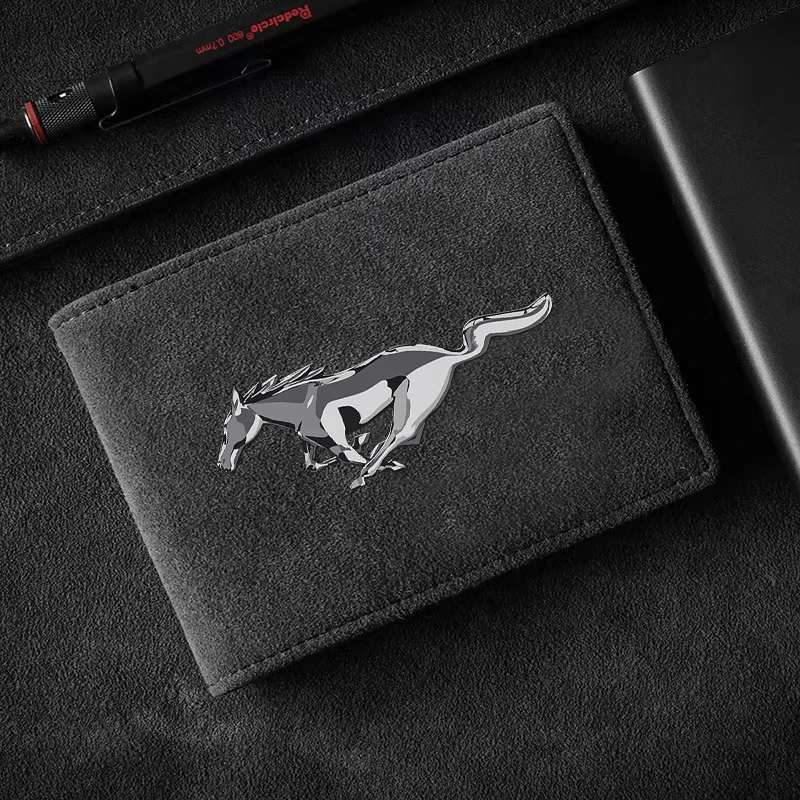 1Pcs Car Driver License Storage Bag Wallet ID Card Protective Sleeve For Mustang F10 Zapatillas Miniatura Gt Shelby 2005 2015