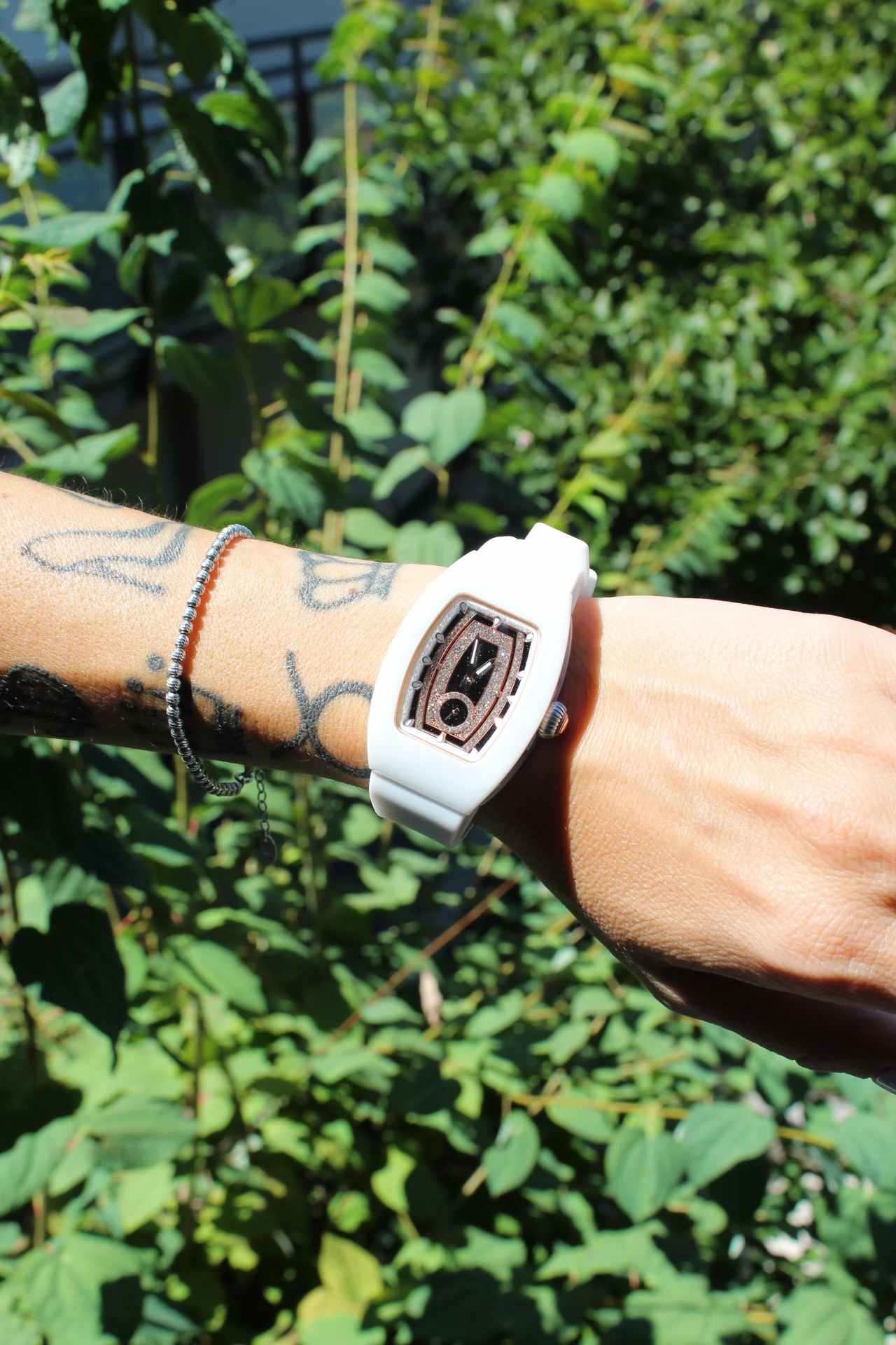 

WISHDOIT Ladies' Fashion Quartz Ceramic Watch Japan Sports Diamond Starlight Night 5ATM Daily Waterproof